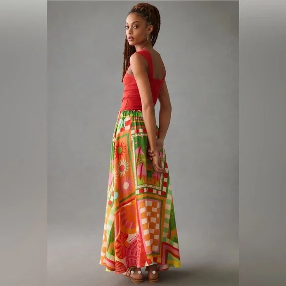 NWOT Farm Rio Vibrance Maxi Skirt // Size M - Picture 2 of 4